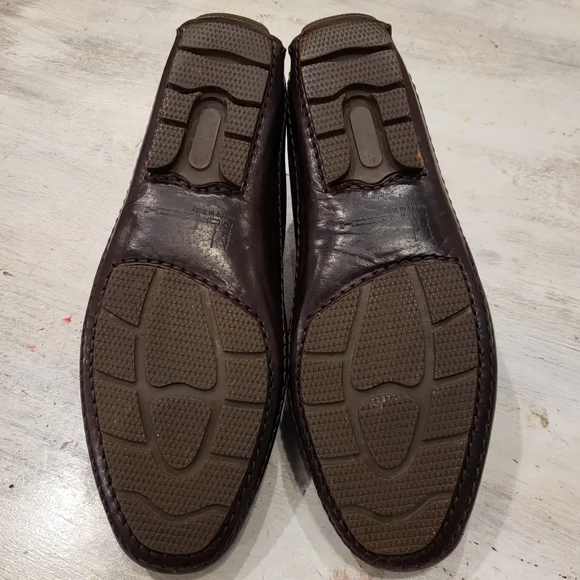 Moreschi Two-tone Leather Driving Loafers - Size 8.5 - Black and Brown